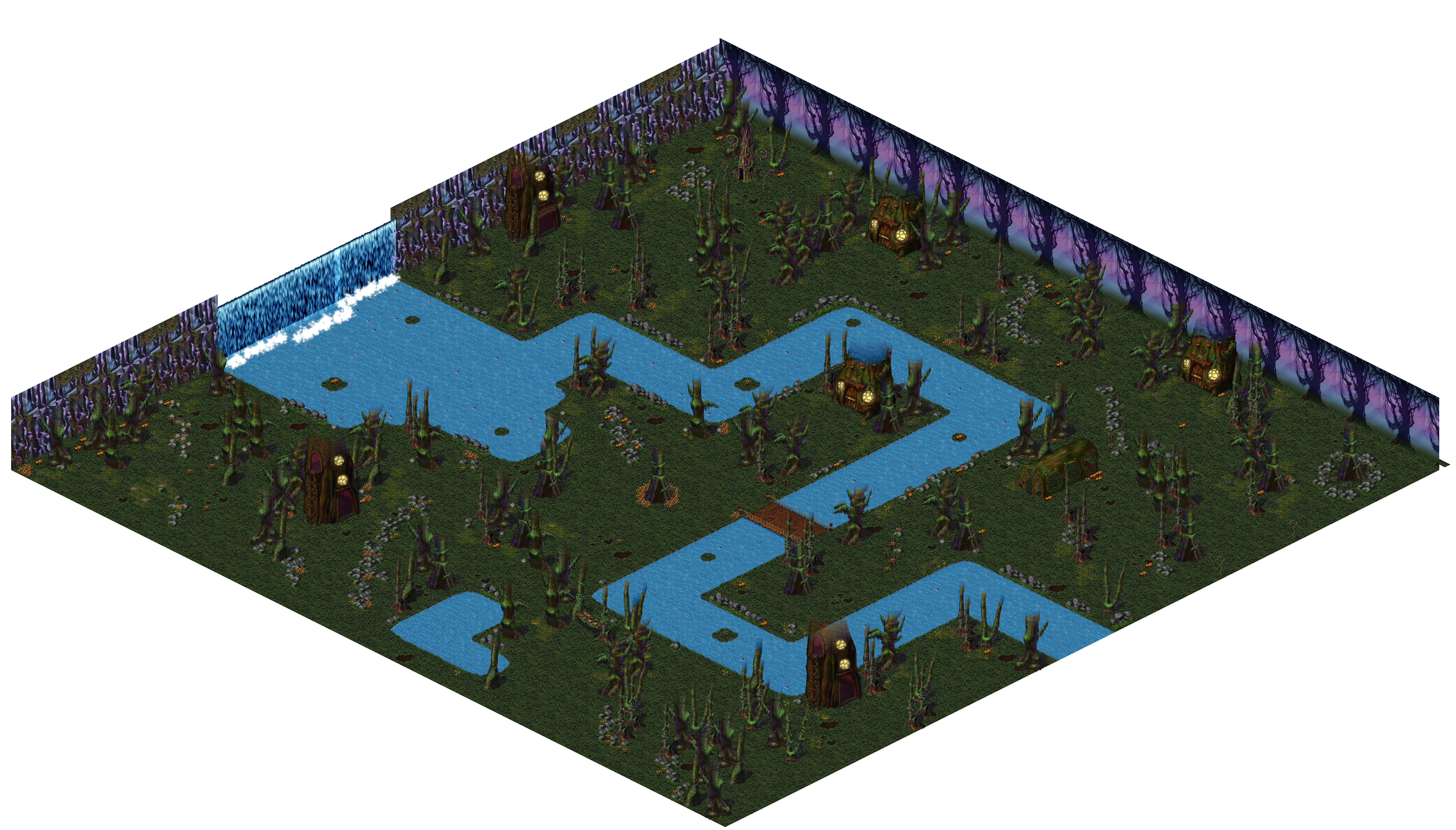 Aman Jungle rendered terrain map