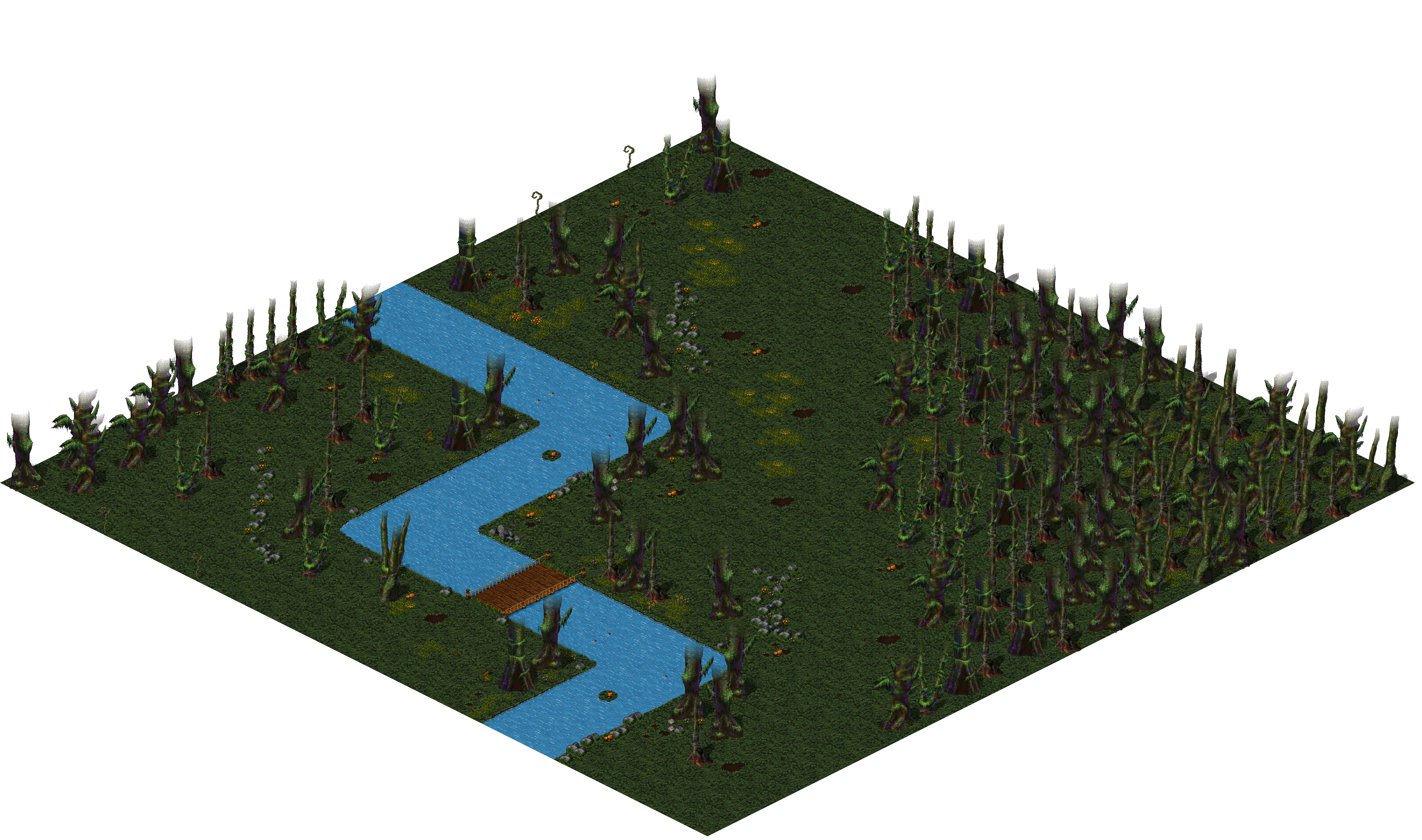 Aman Jungle rendered terrain map