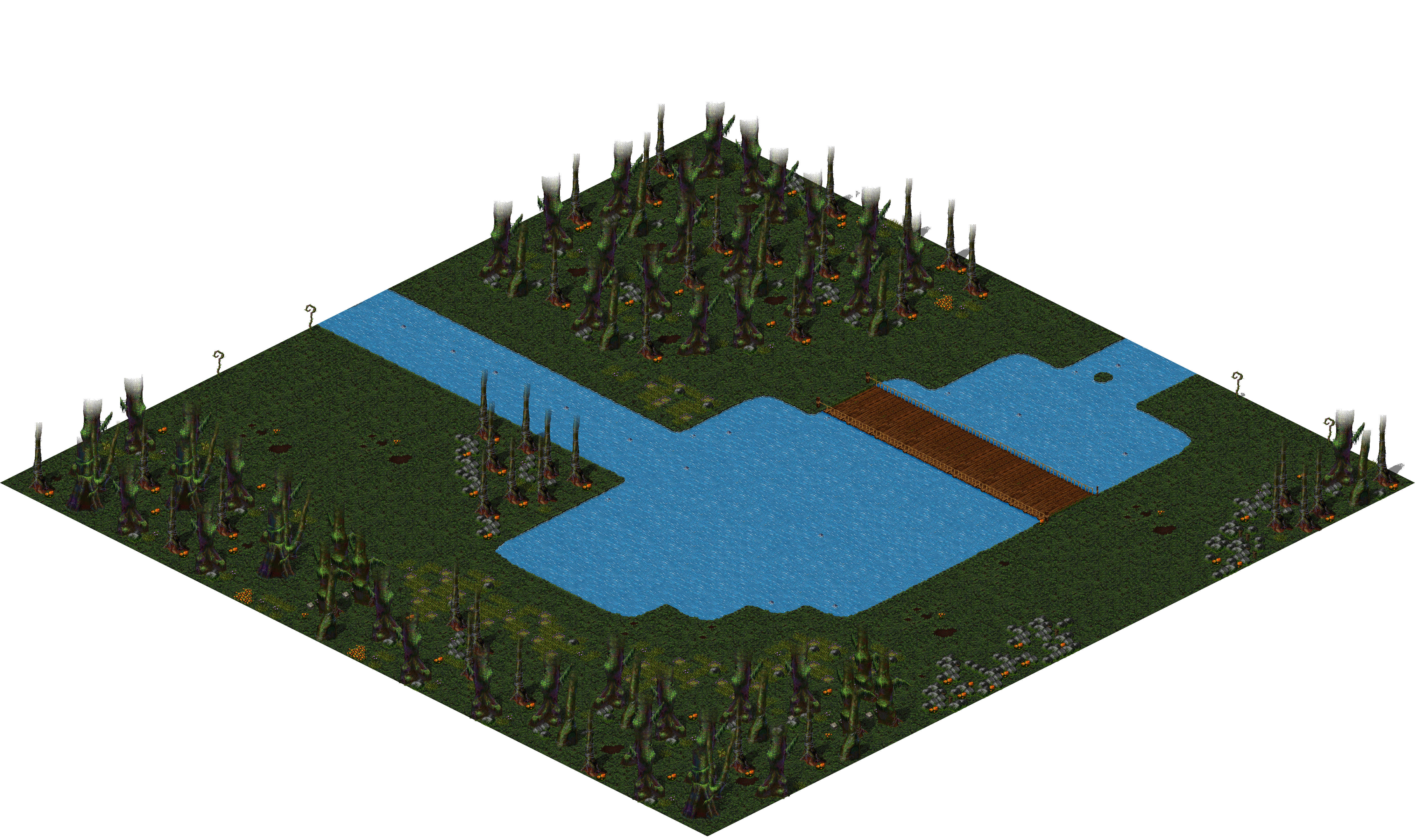 Aman Jungle rendered terrain map
