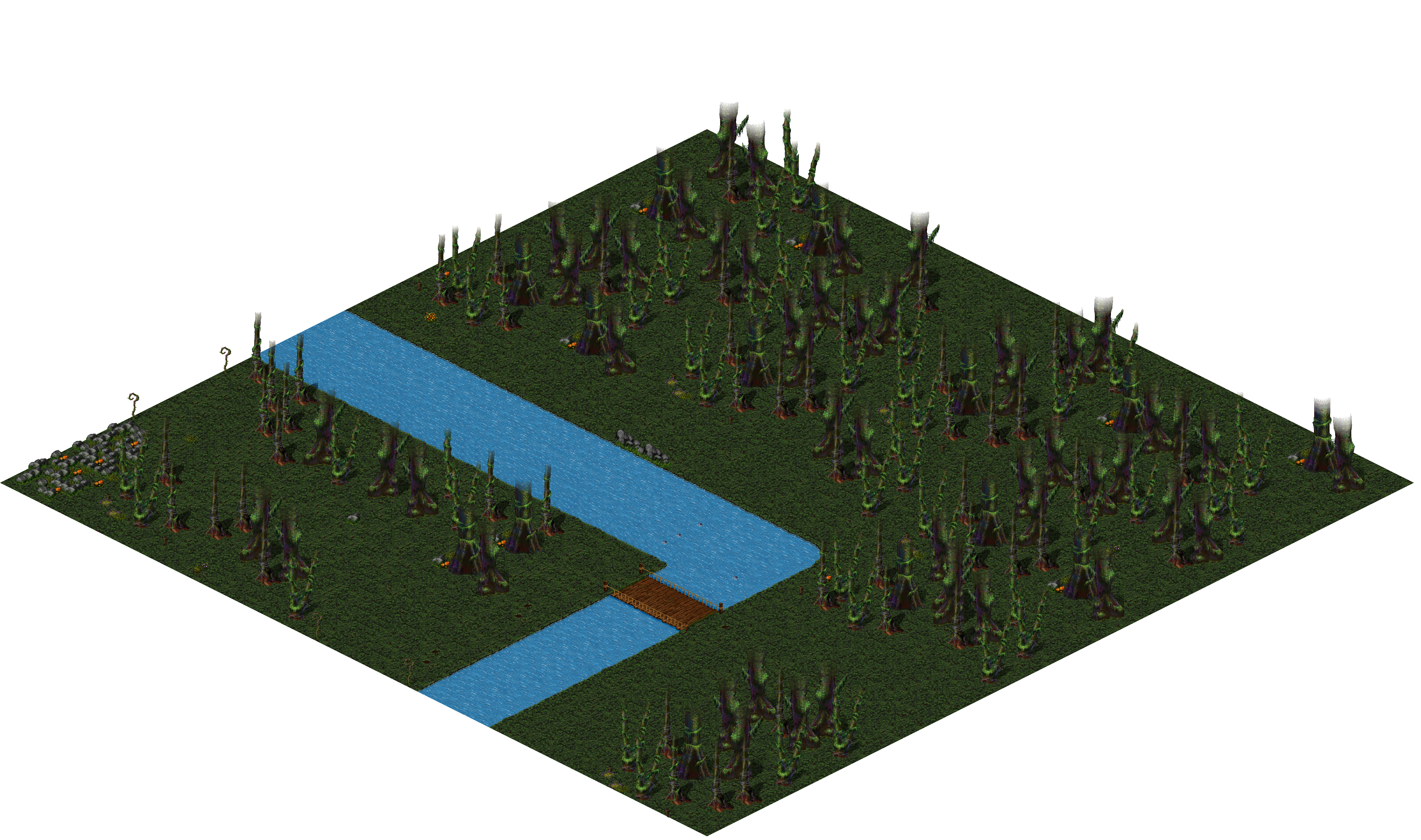 Aman Jungle rendered terrain map