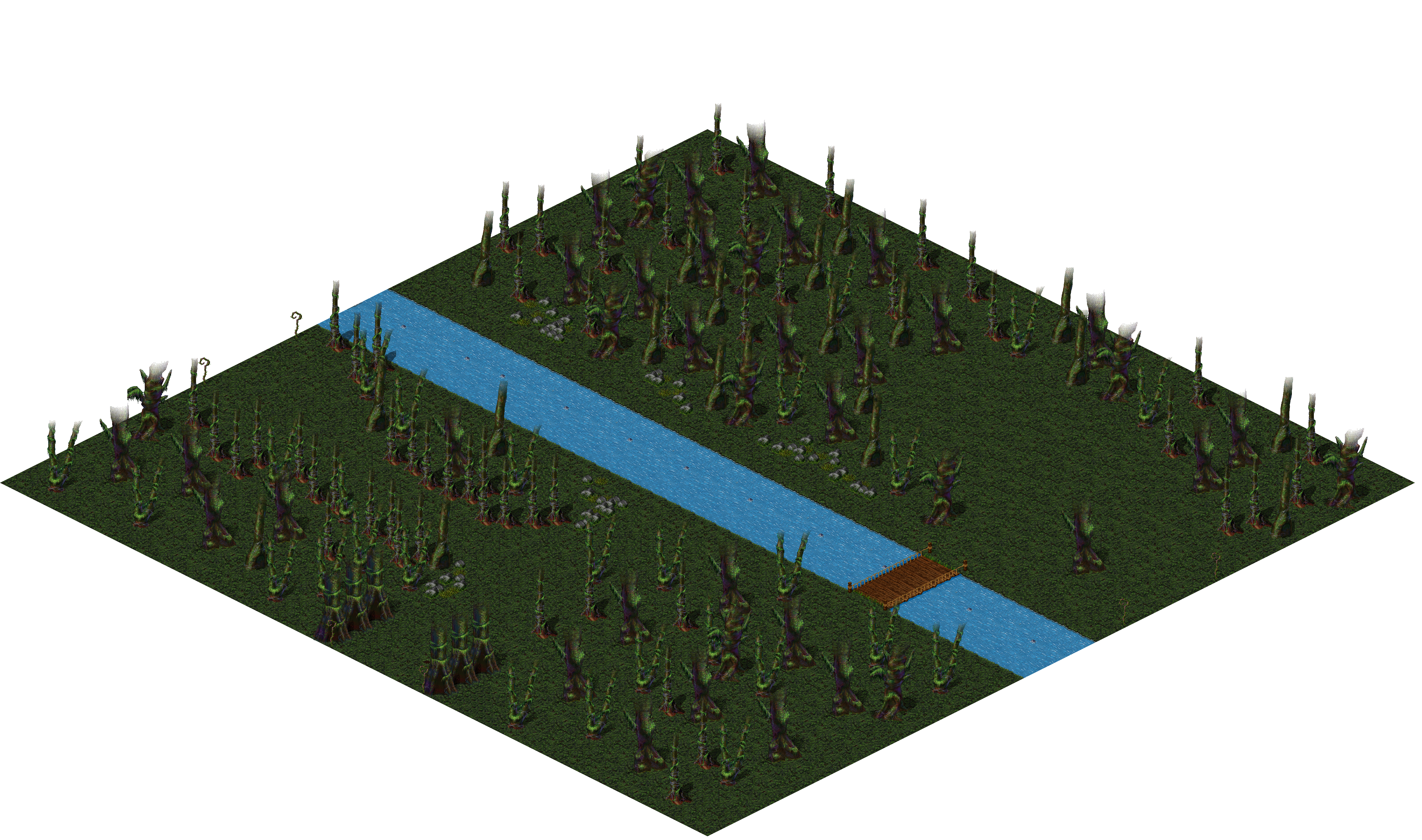 Aman Jungle rendered terrain map