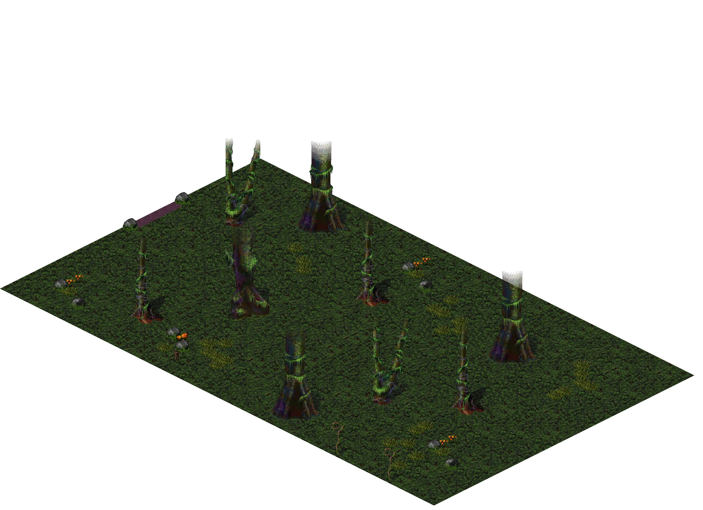 Aman Jungle rendered terrain map