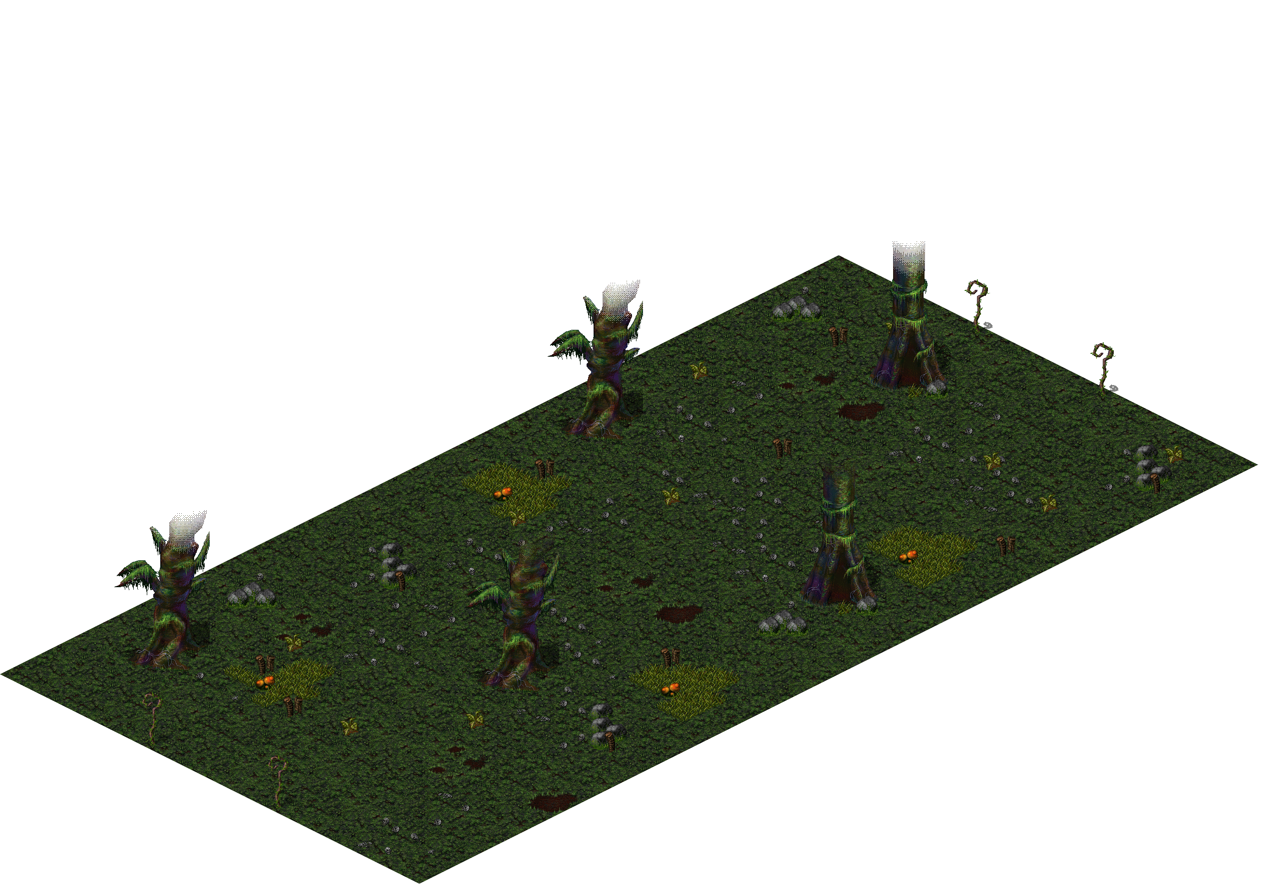 Hostile Grounds rendered terrain map
