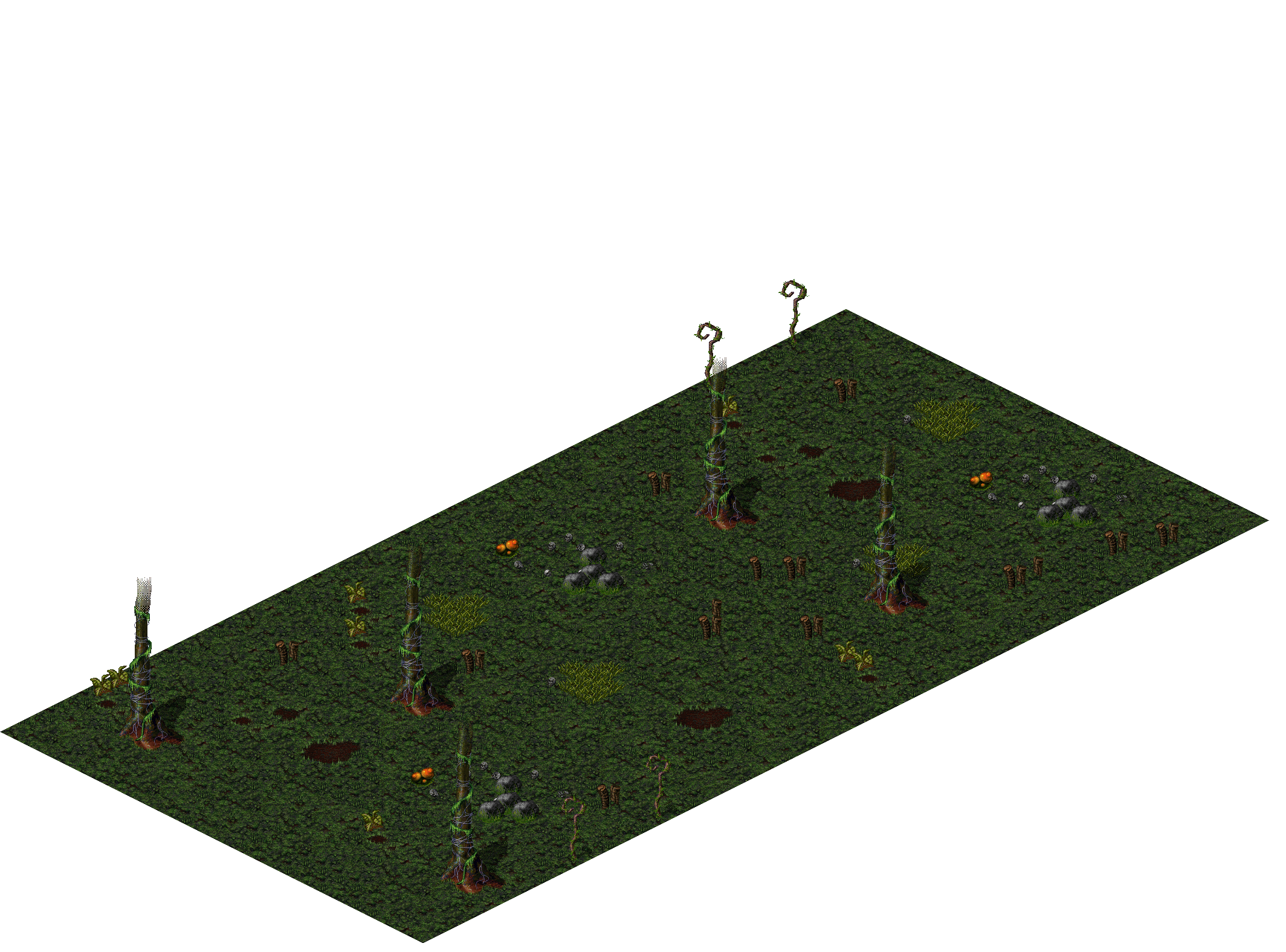Hostile Grounds rendered terrain map