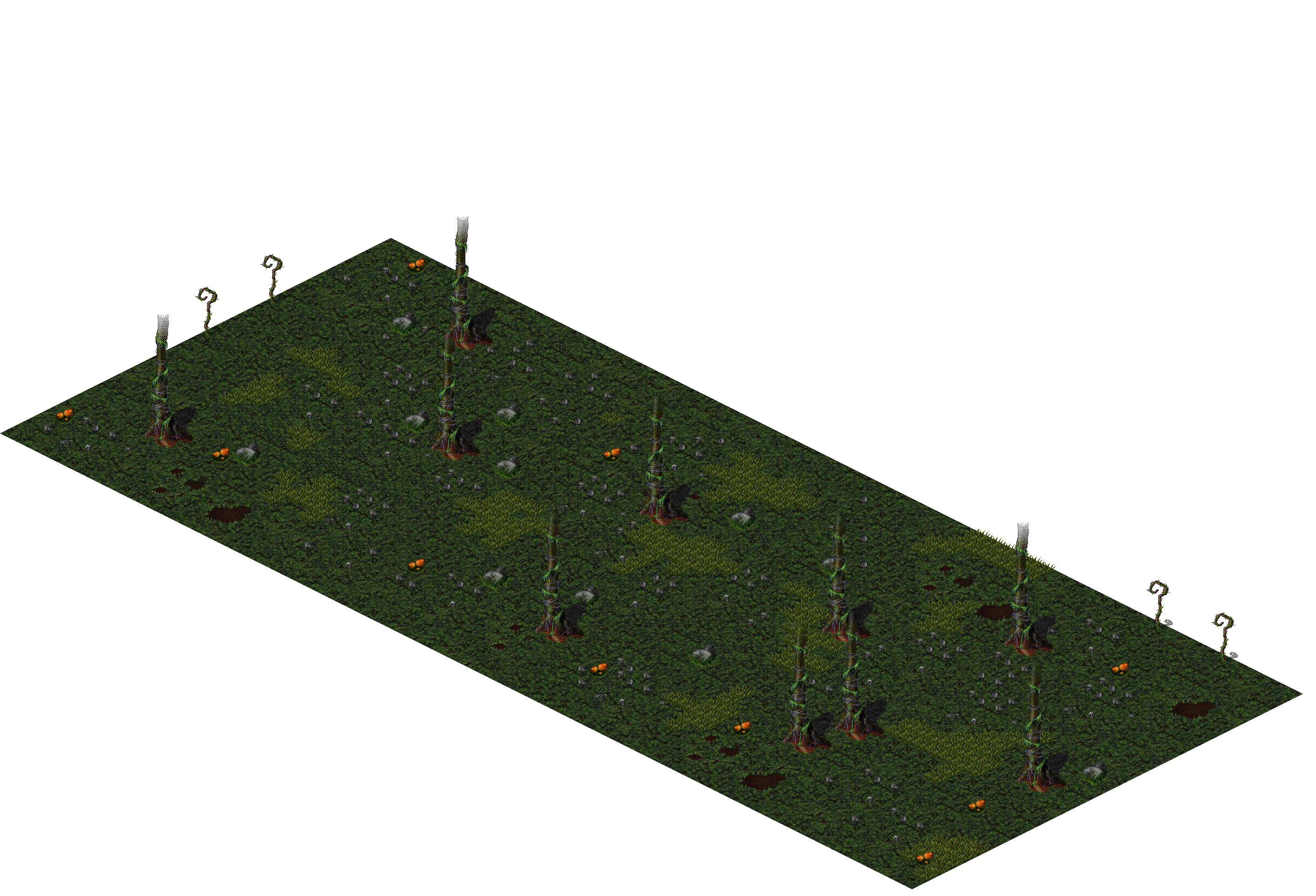 Hostile Grounds rendered terrain map