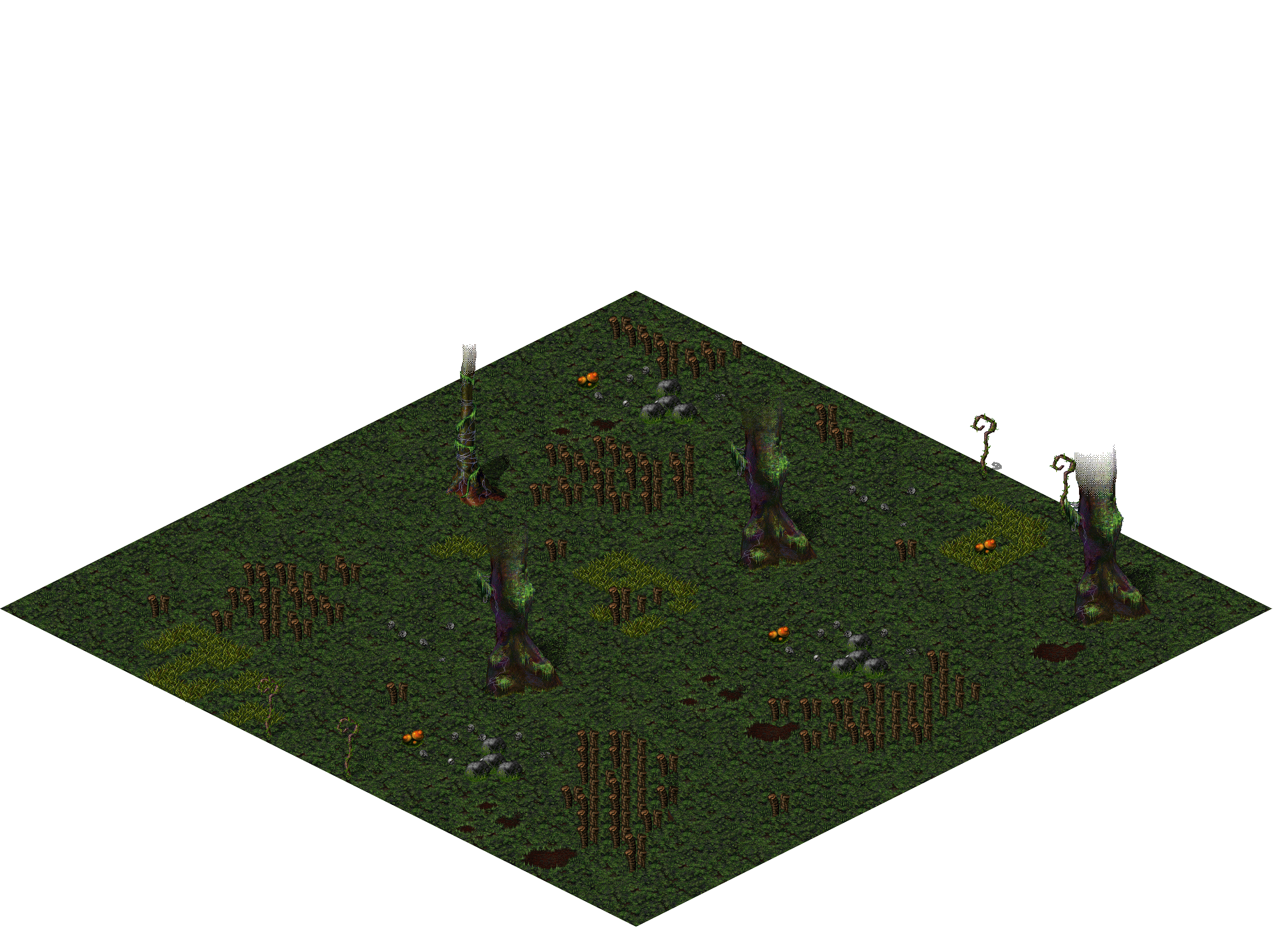 Hostile Grounds rendered terrain map