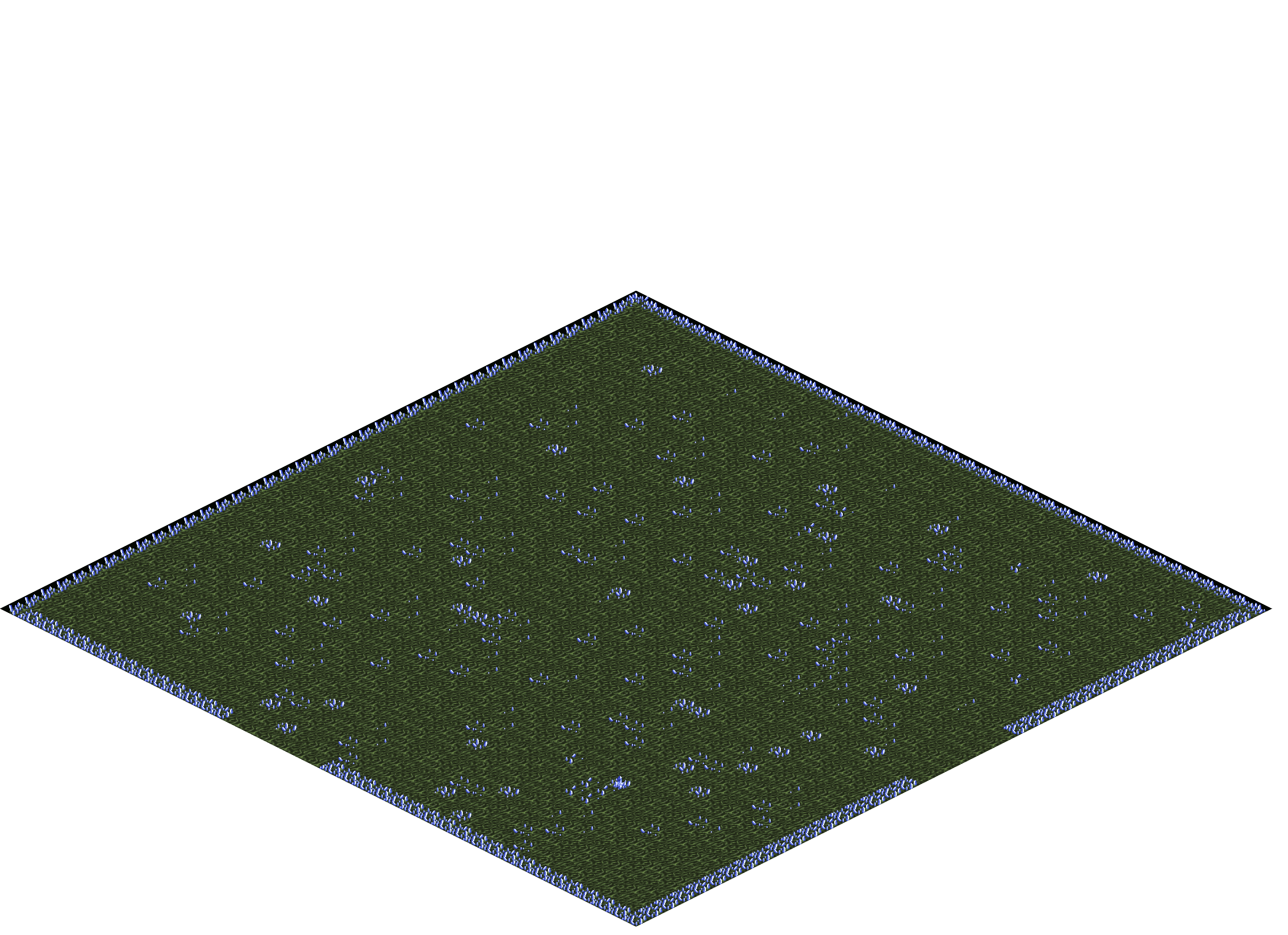 Crystal Cave rendered terrain map