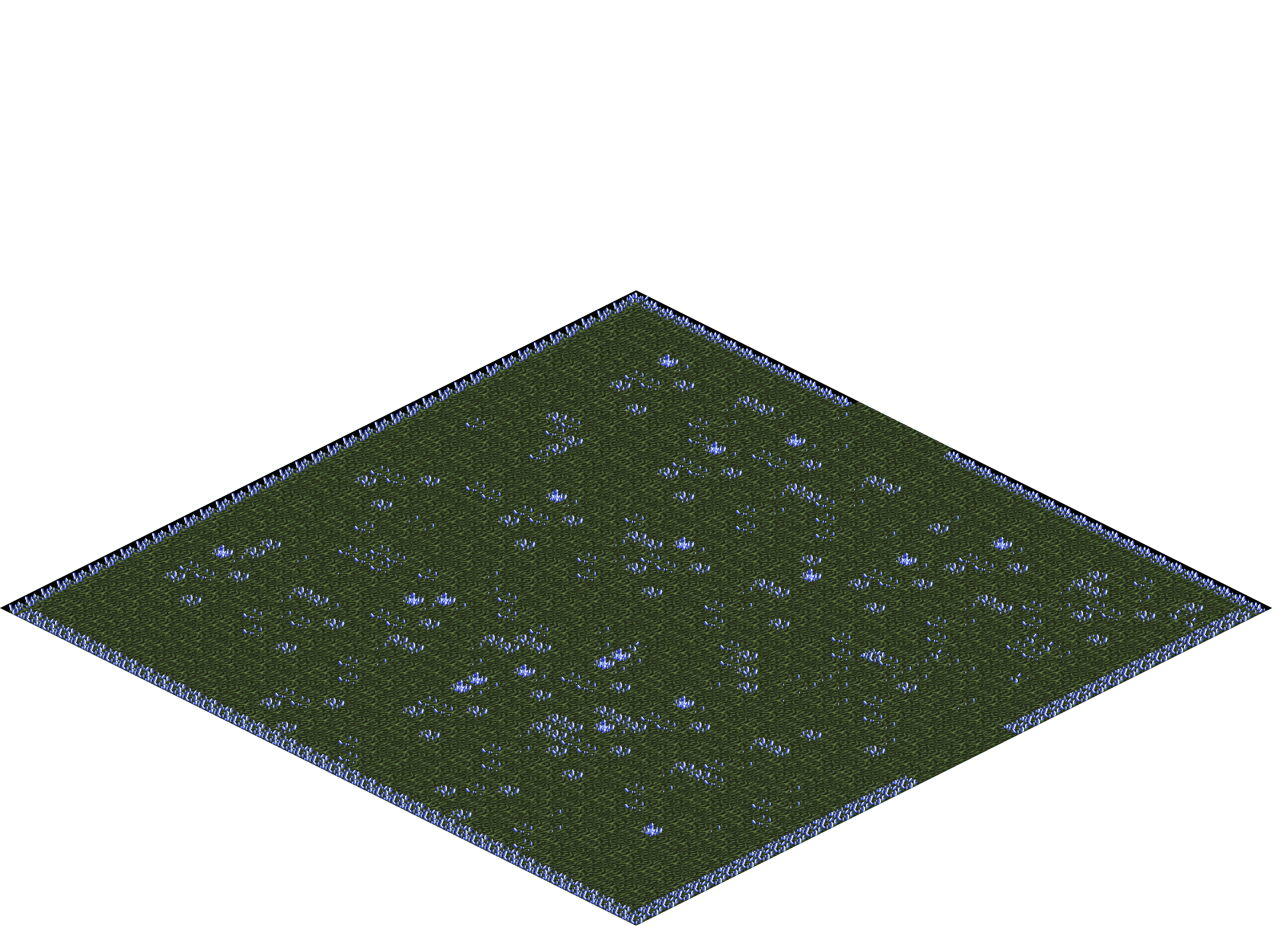 Crystal Cave rendered terrain map