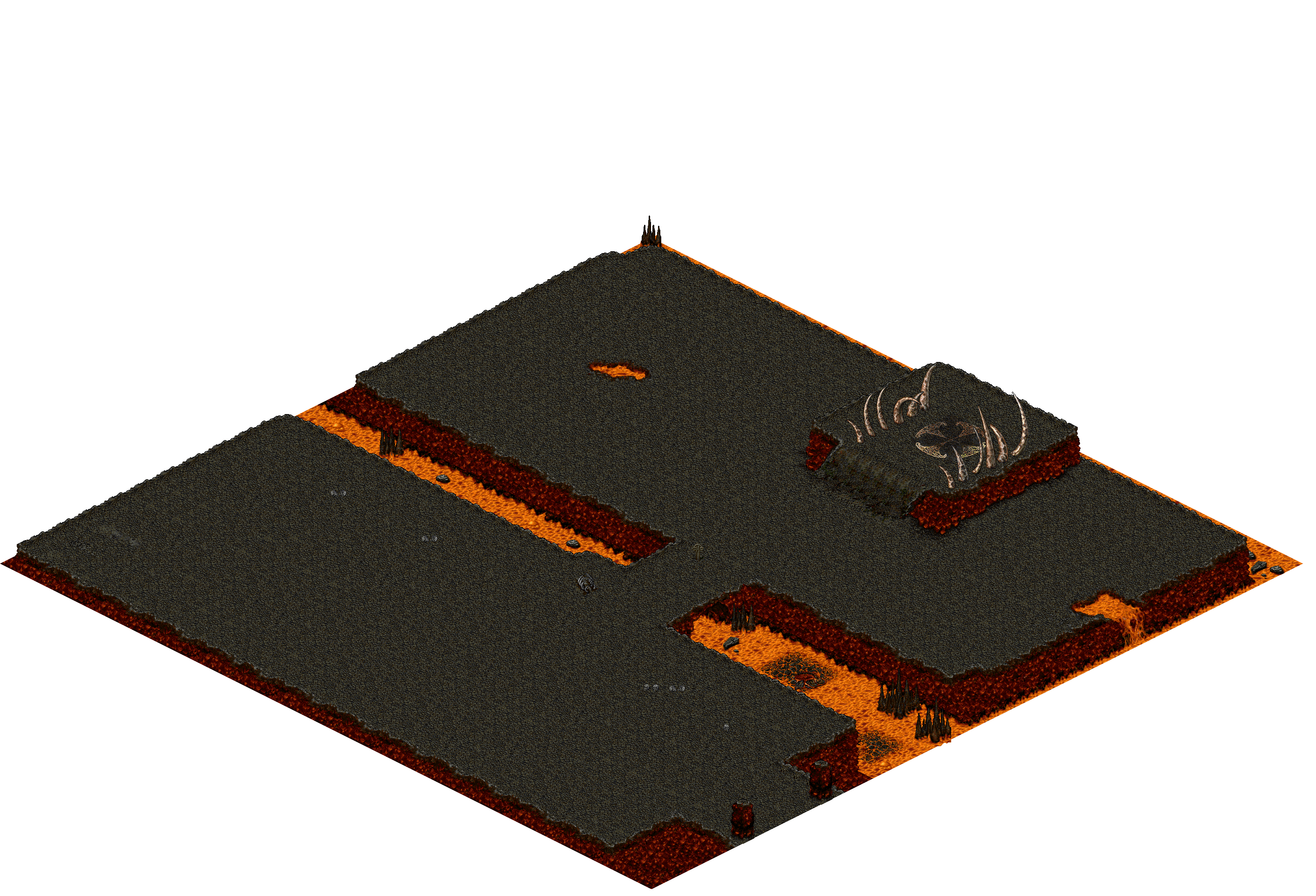 Chadul's Realm 1 rendered terrain map
