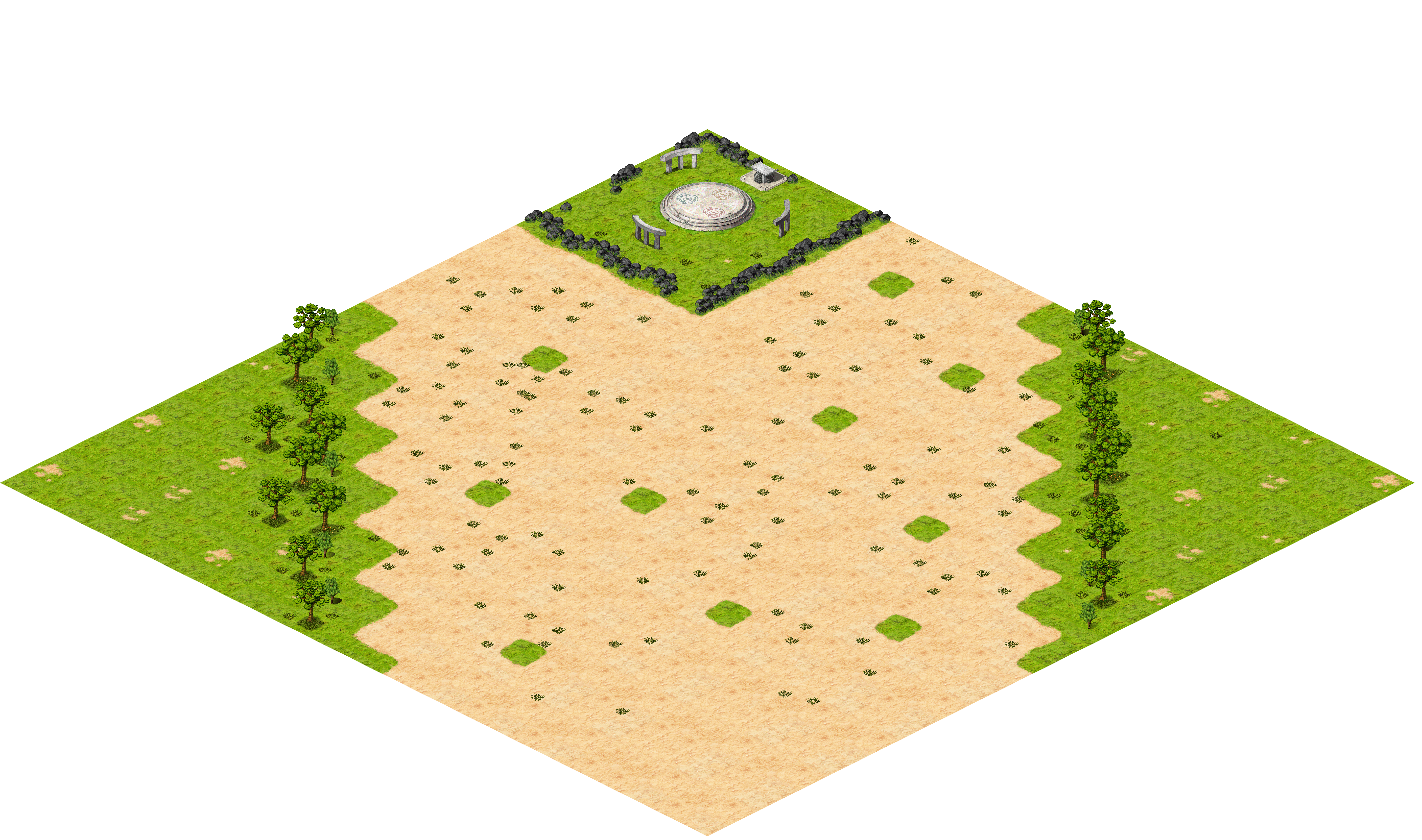 Lost Ruins 6 rendered terrain map