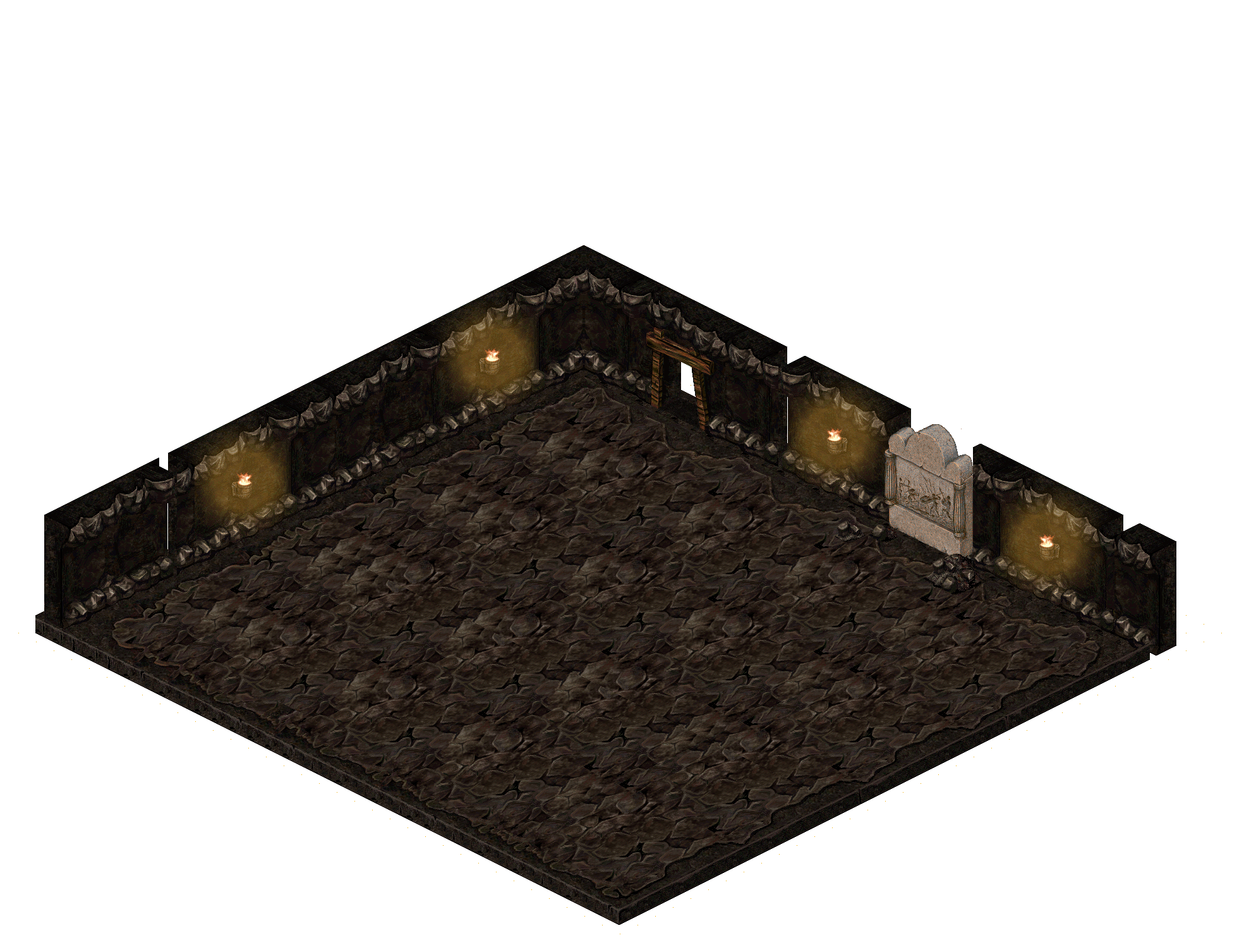 Assassin Dungeon 3 rendered terrain map