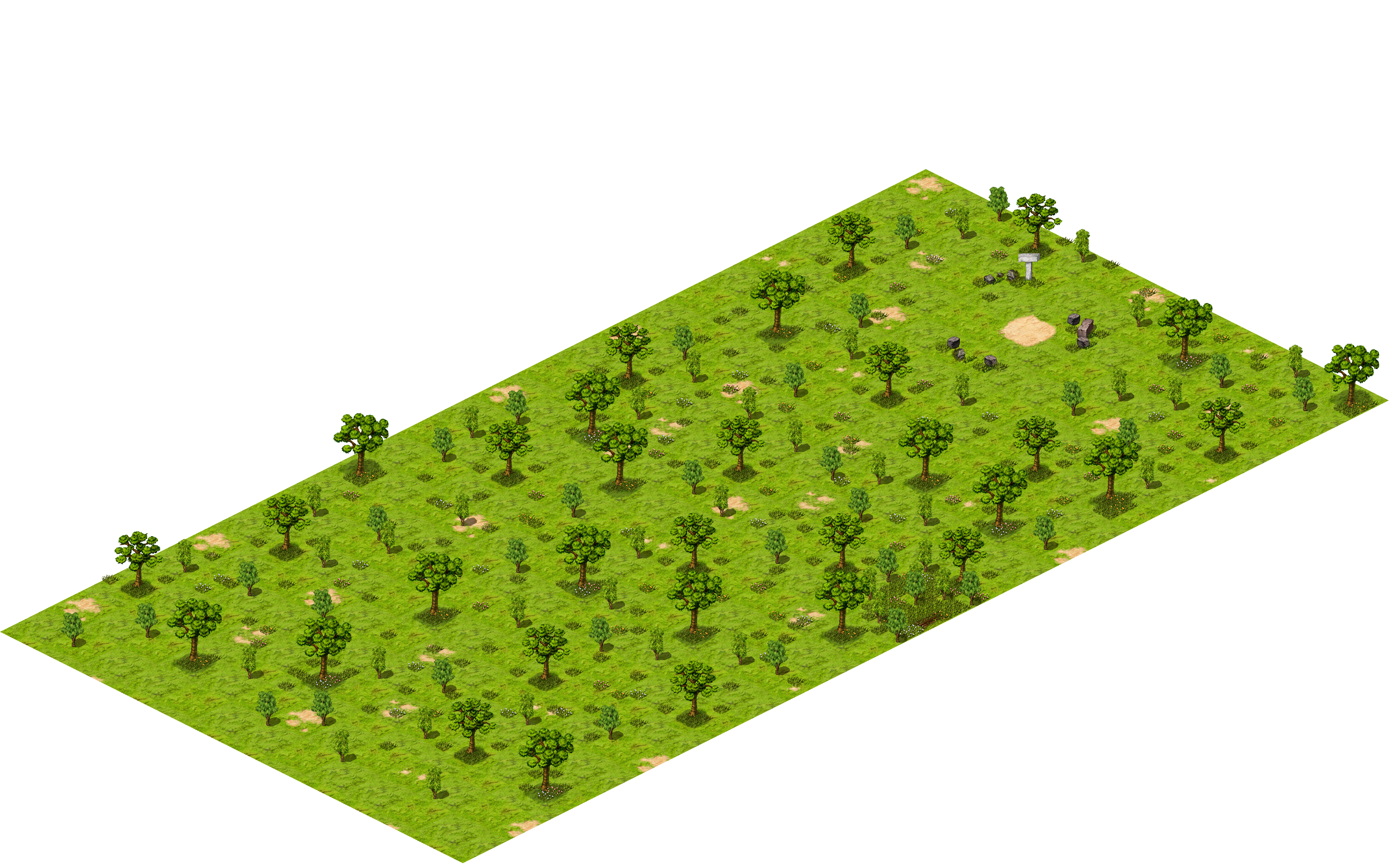 Lost Ruins 3 rendered terrain map