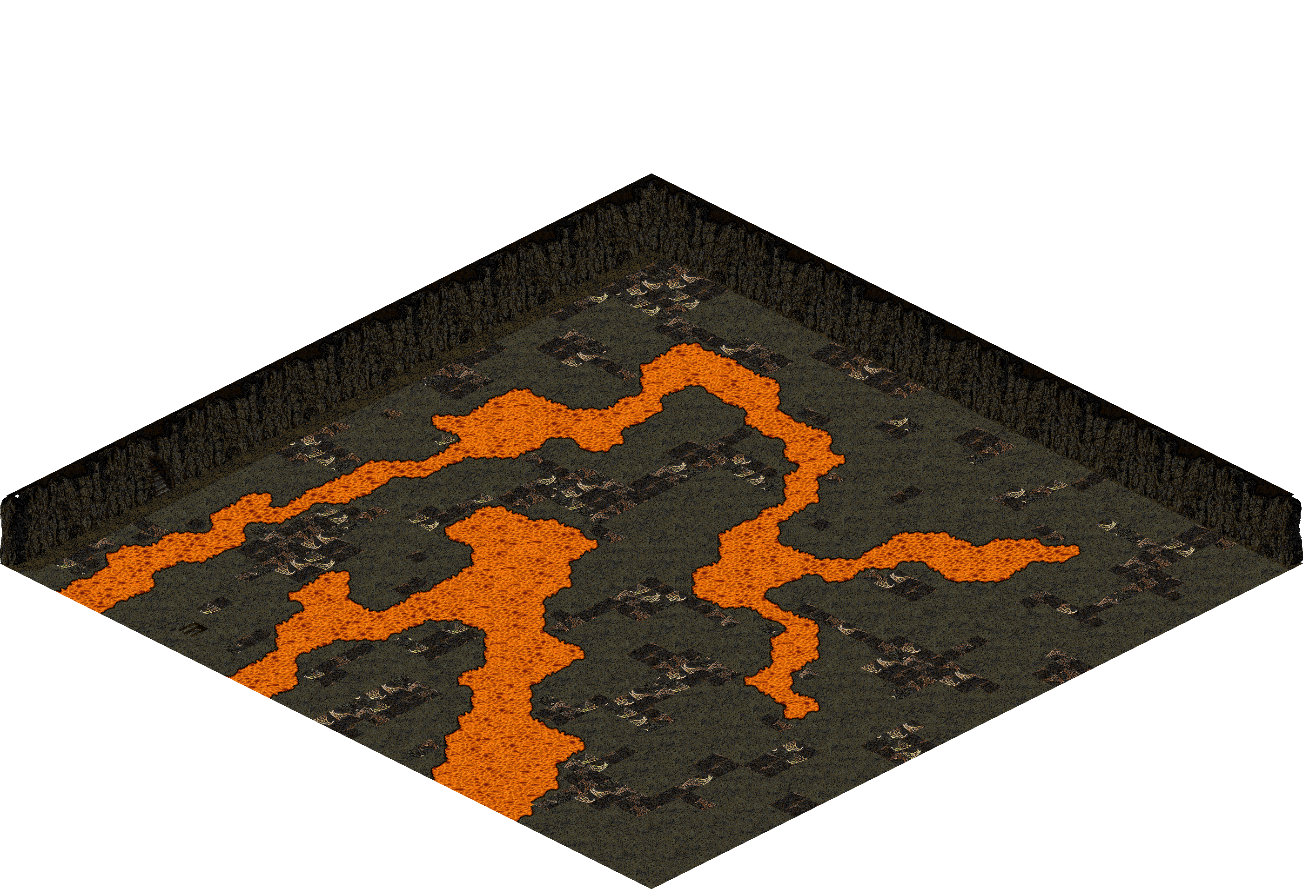 Plamit's Cave 3-1 rendered terrain map