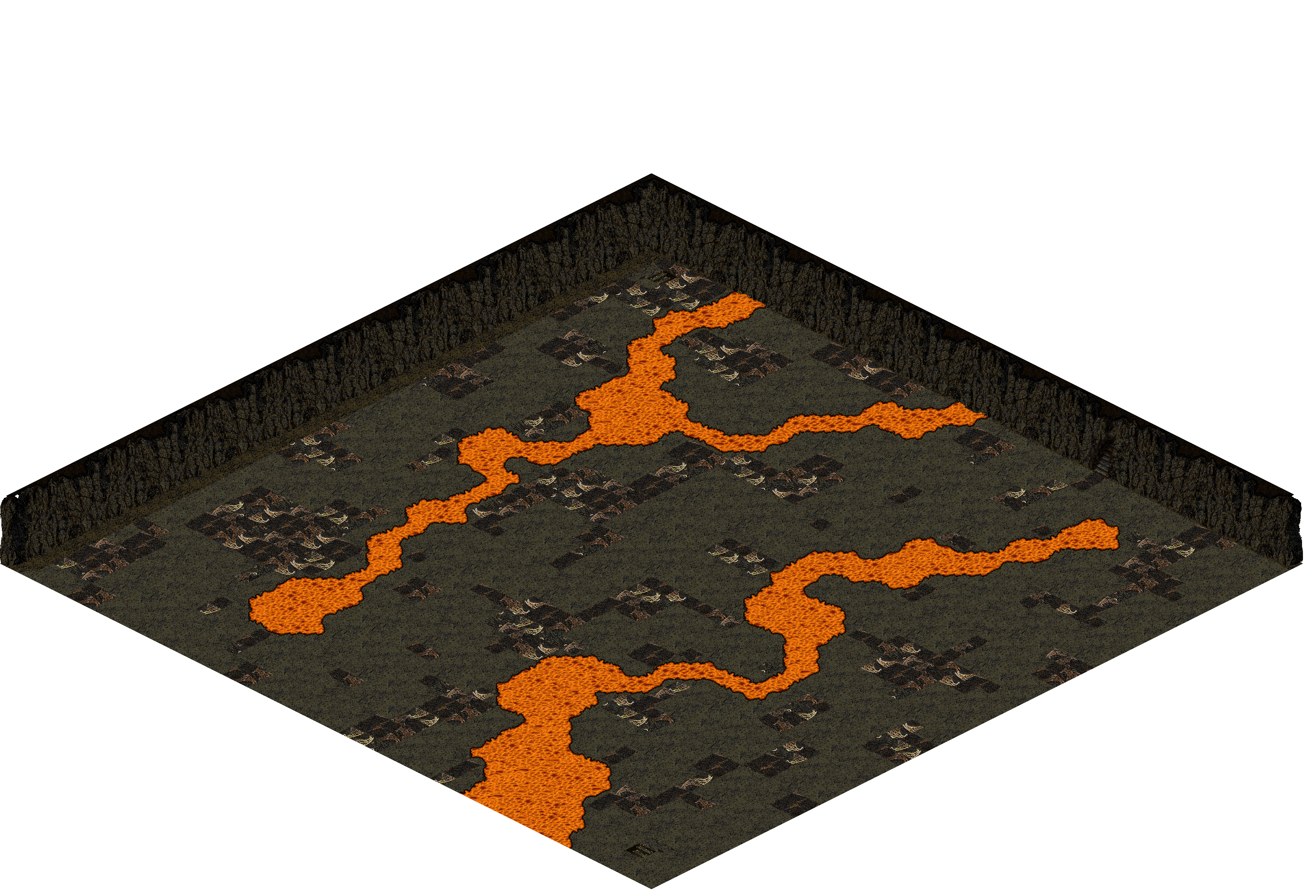 Plamit's Cave 3-2 rendered terrain map