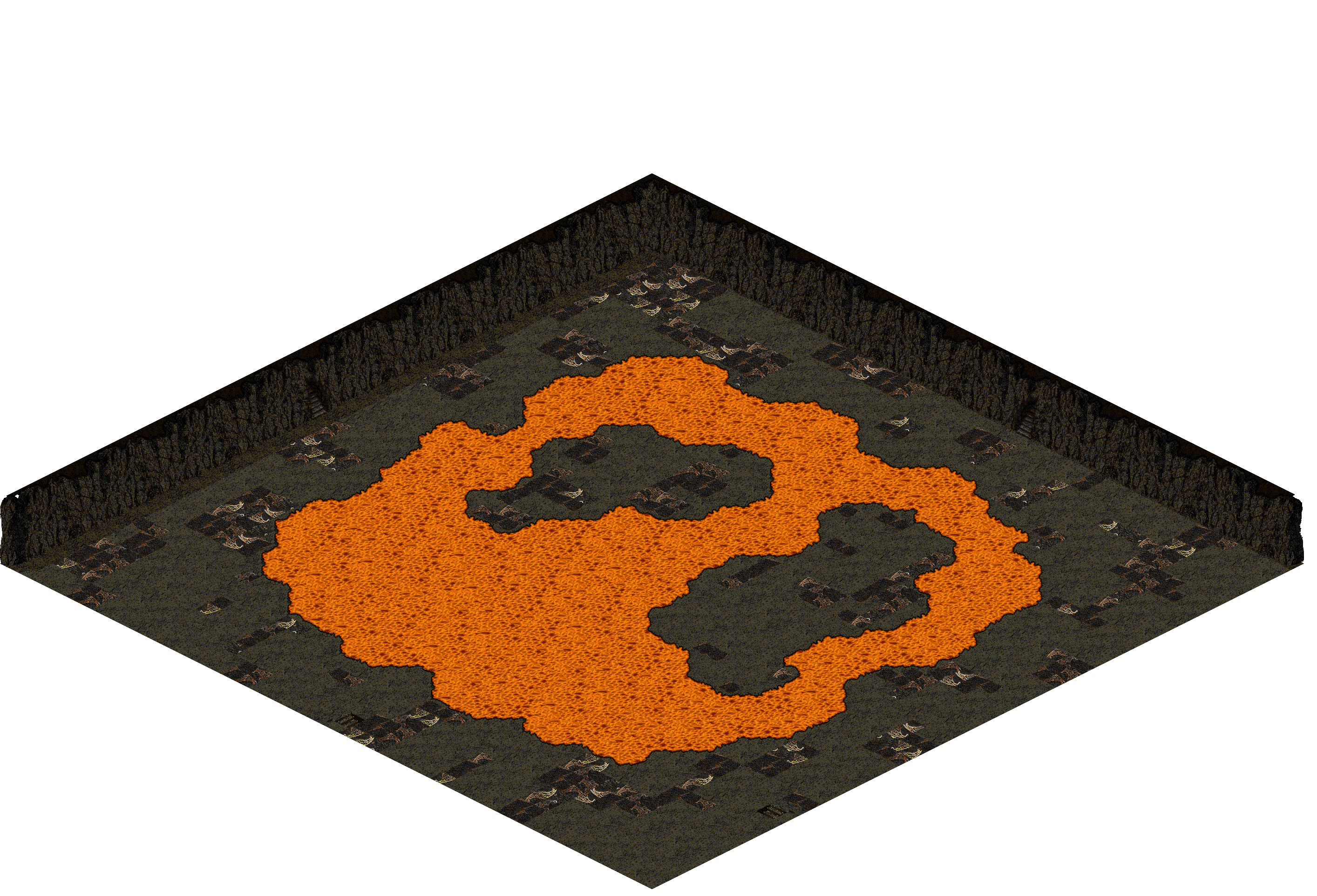 Plamit's Cave 4-1 rendered terrain map