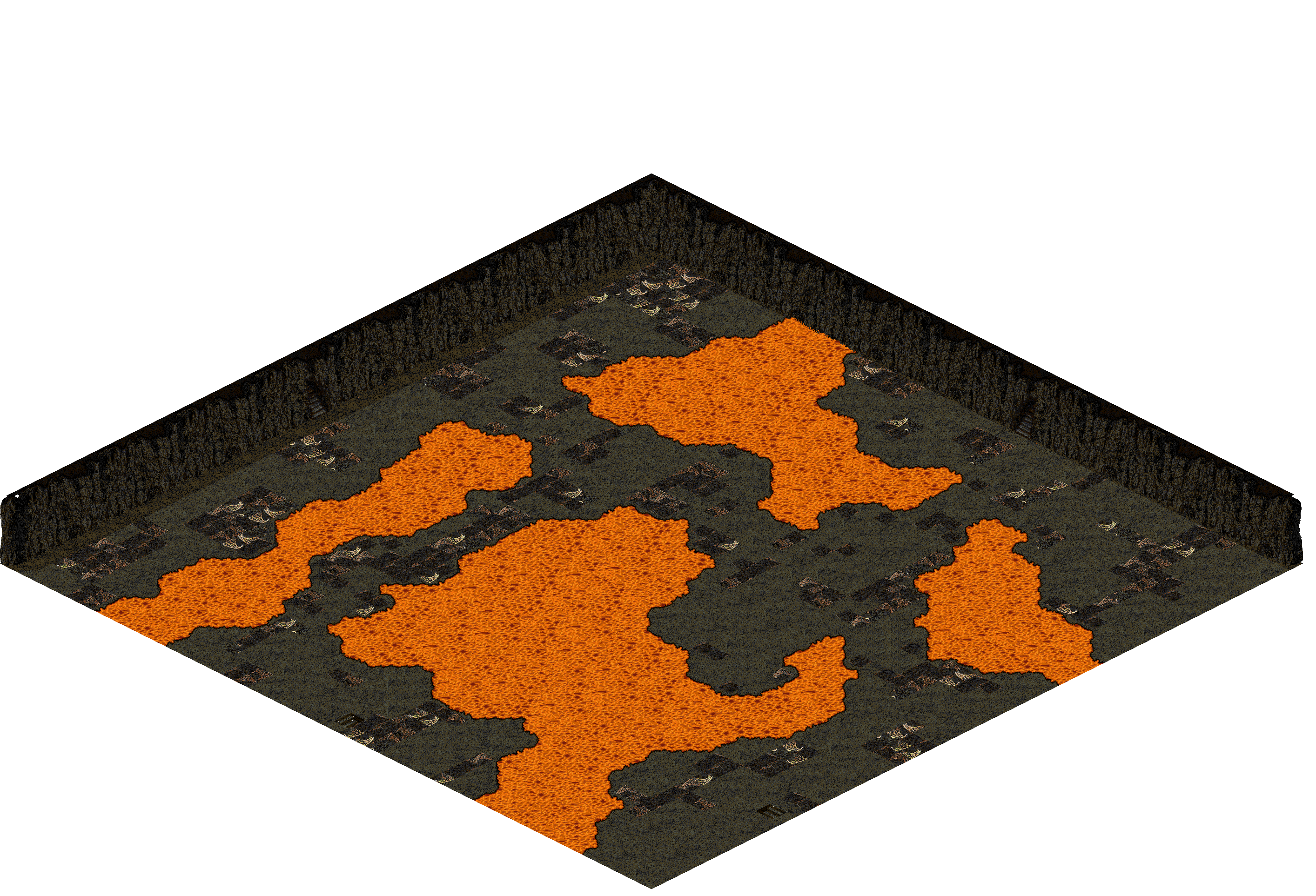 Plamit's Cave 4-2 rendered terrain map