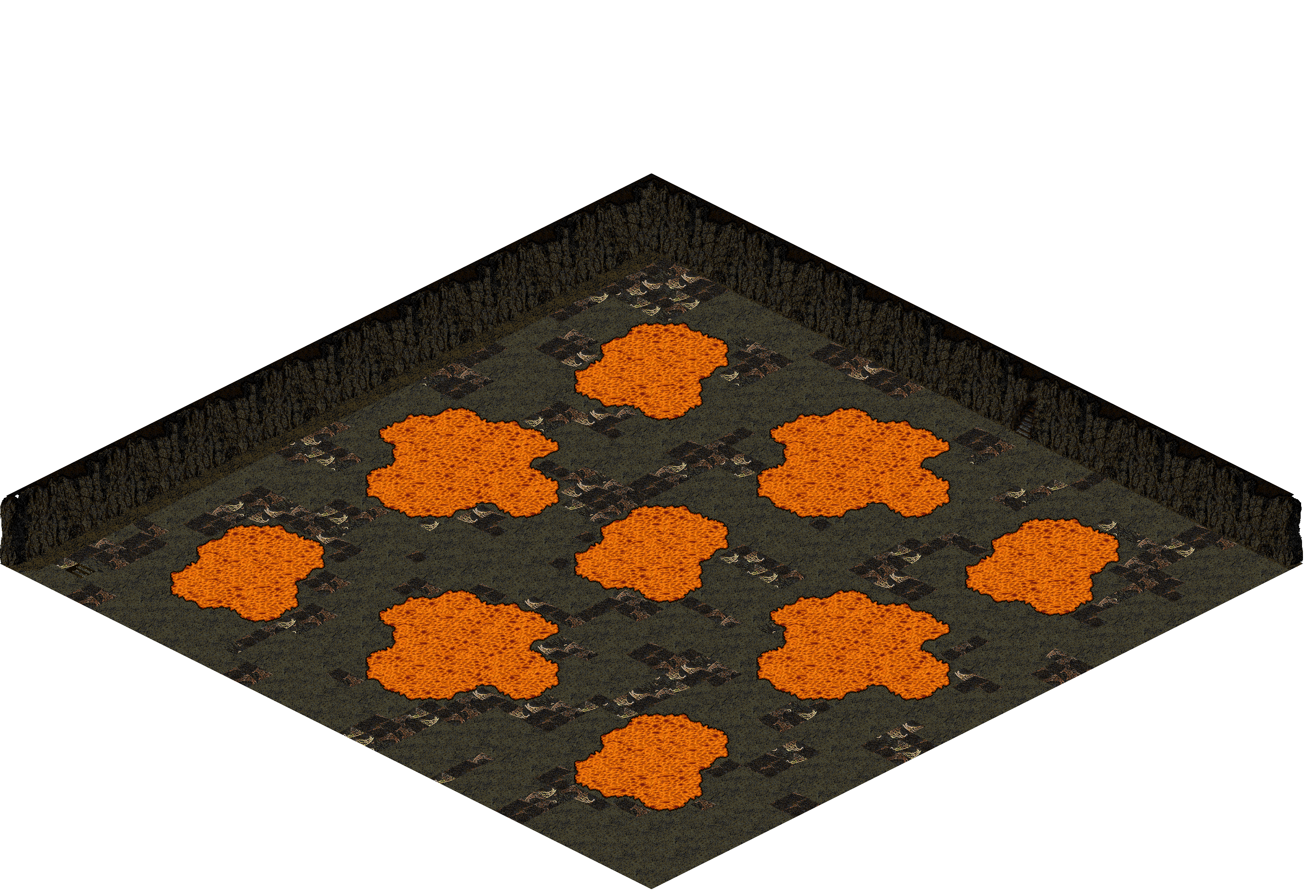 Plamit's Cave 5-1 rendered terrain map
