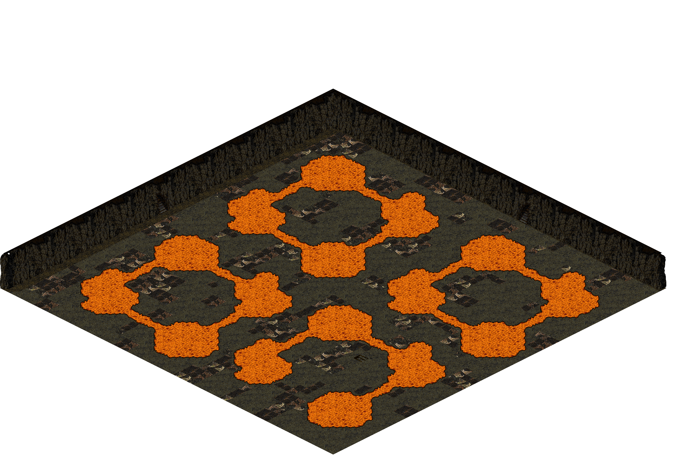 Plamit's Cave 5-2 rendered terrain map