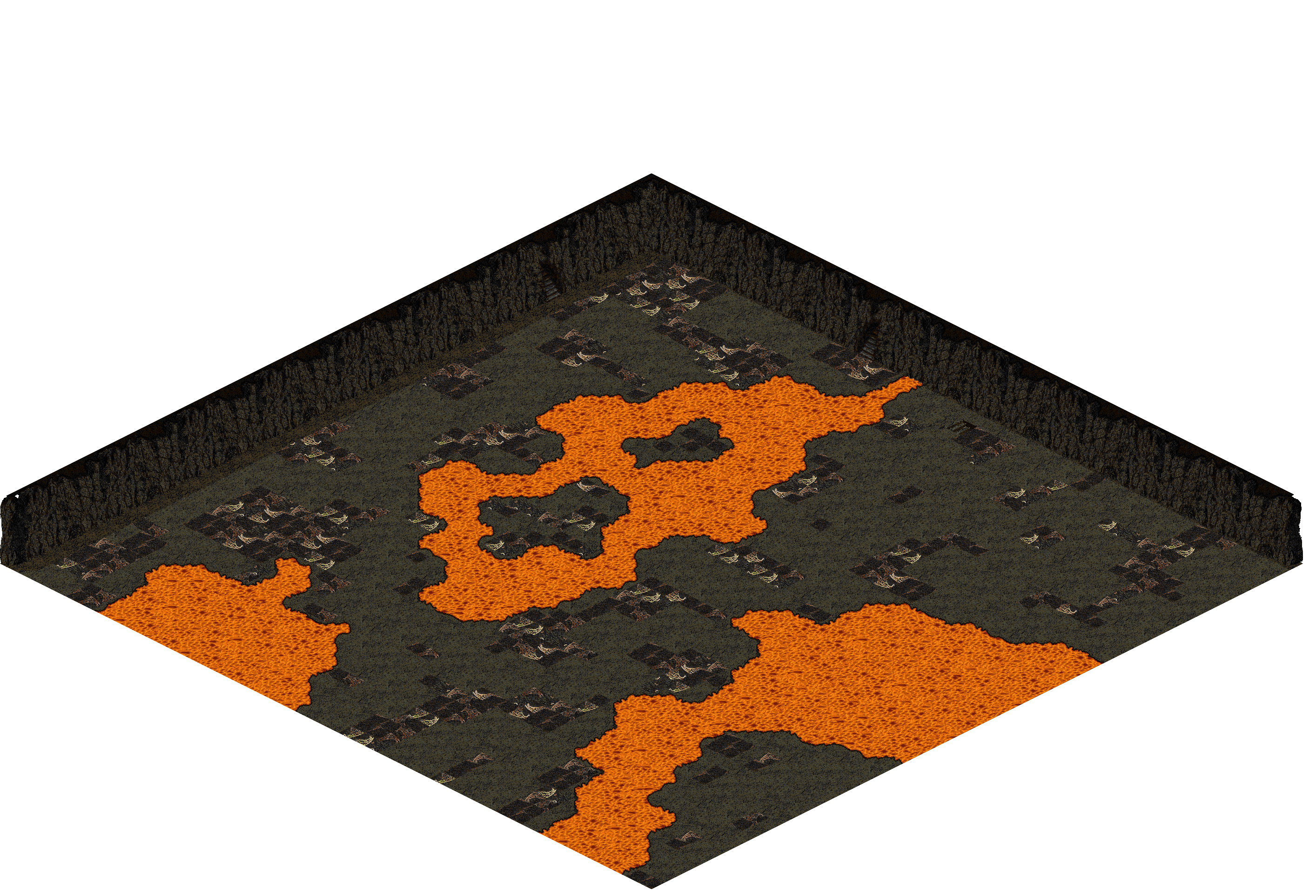 Plamit's Cave 11-2 rendered terrain map